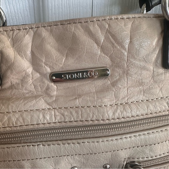 Stone Mountain Venus tote bag in black chino Stone & Co leather purse Tote - Picture 2 of 11